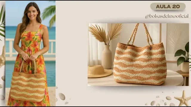Maxi bolsa de juta fácil para iniciantes