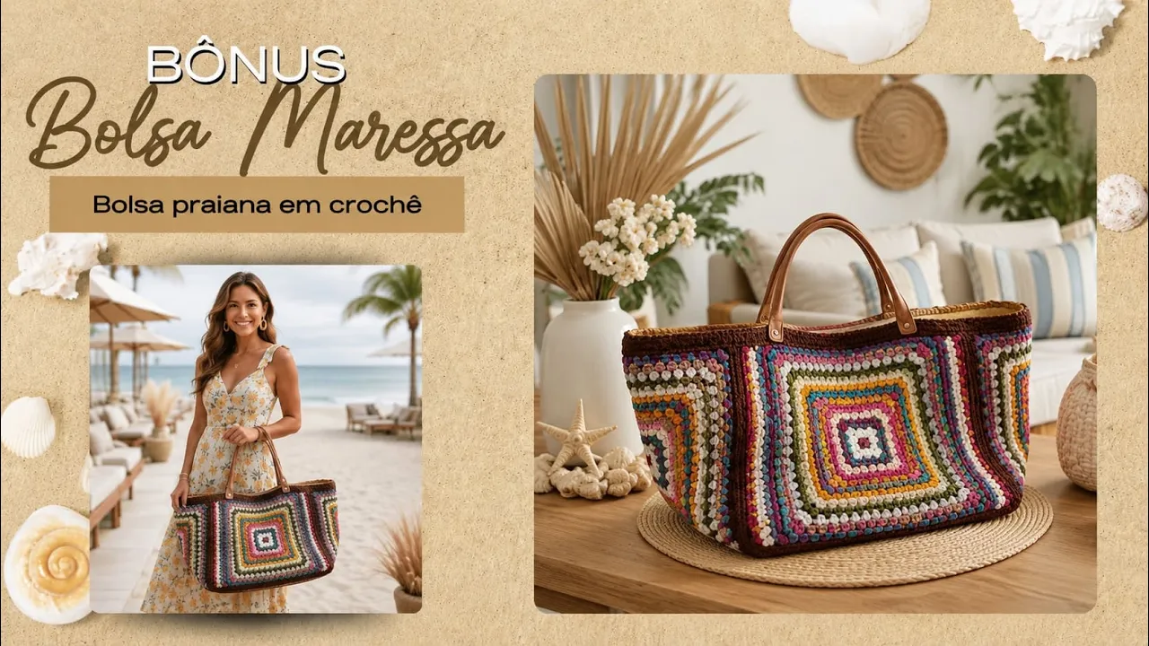 Bolsa Maressa com 4 motivos